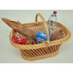 Panier ovale jour croisé double bord natté - n°2