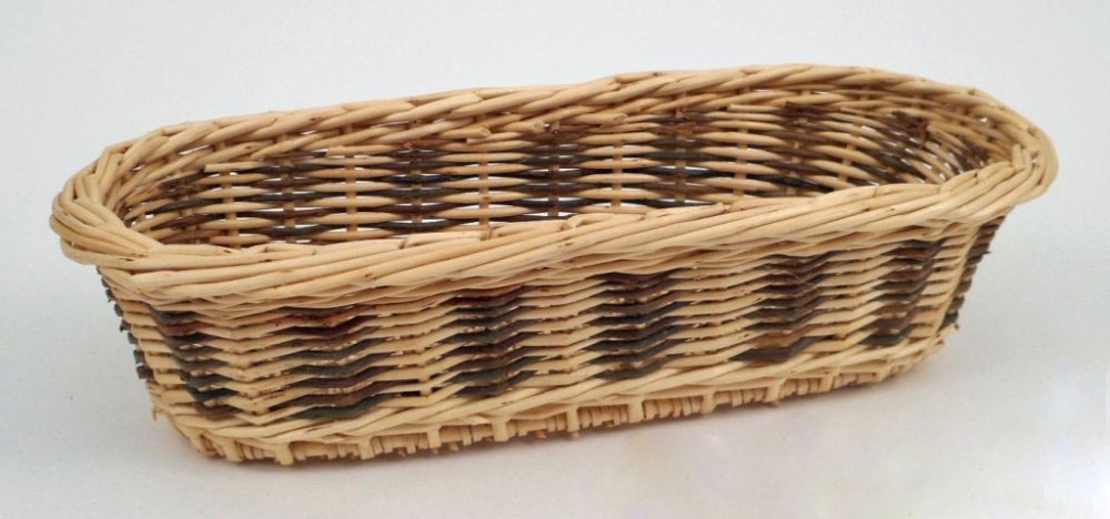 Banneton long osier blanc & brut 30cm